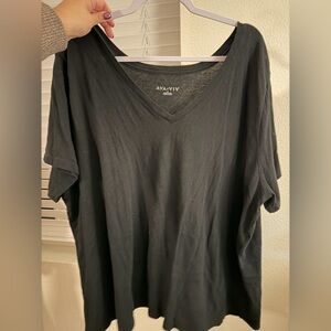 Black v neck t shirt